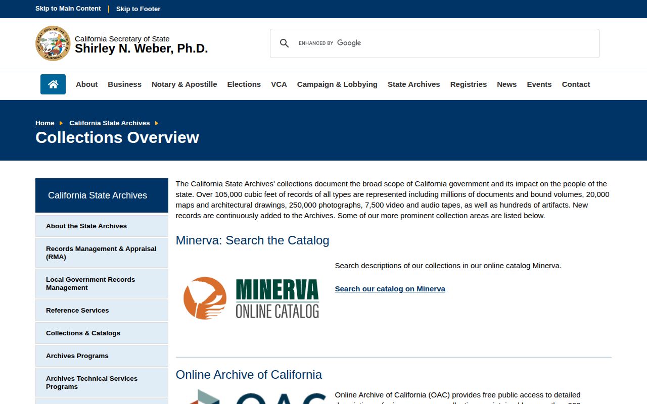 California State Archives collections for older Plumas County arrest records